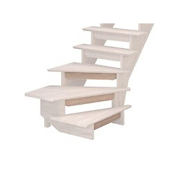 Auvergne quart tournant droit avec contre marches