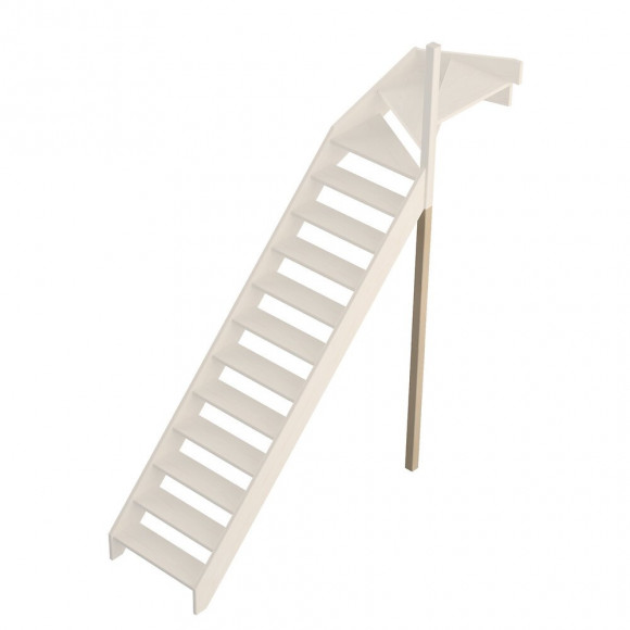 Poteau support bois pour quart tournant haut Jura