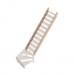 2 limons quart tournant bas escalier Provence