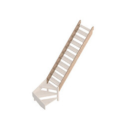 2 limons quart tournant bas escalier Provence