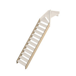 2 limons escalier avec quart tournant haut JURA