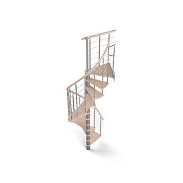Escalier spirale en hêtre ALPHA 120cm