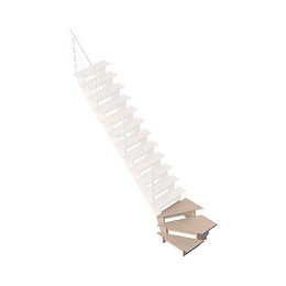 Quart tournant gauche escalier BRETAGNE 85cm