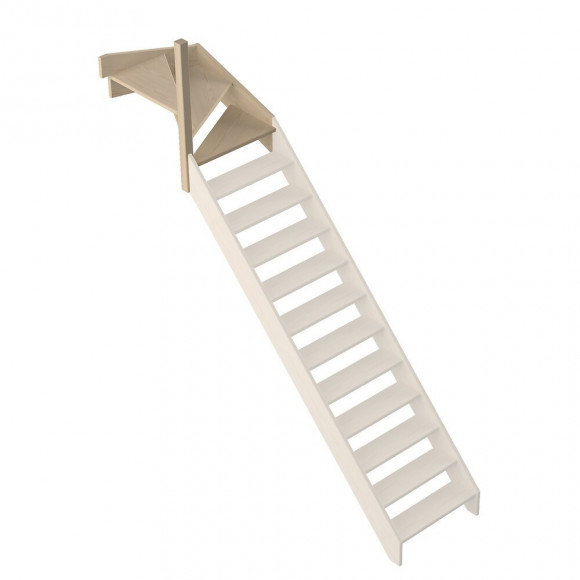 Quart tournant haut gauche escalier Jura