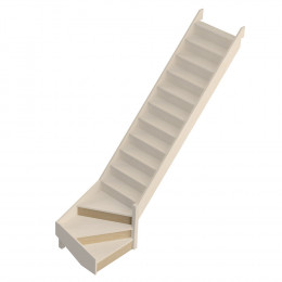 3 contre marches pour quart tournant escalier JURA