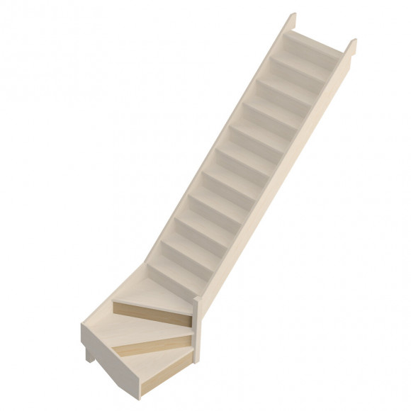 3 contre marches pour quart tournant escalier JURA