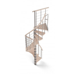 Escalier spirale en hêtre ALPHA 140cm