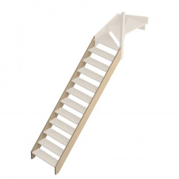 2 limons escalier avec quart tournant haut JURA