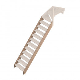 2 limons pour escalier avec quart tournant haut Provence
