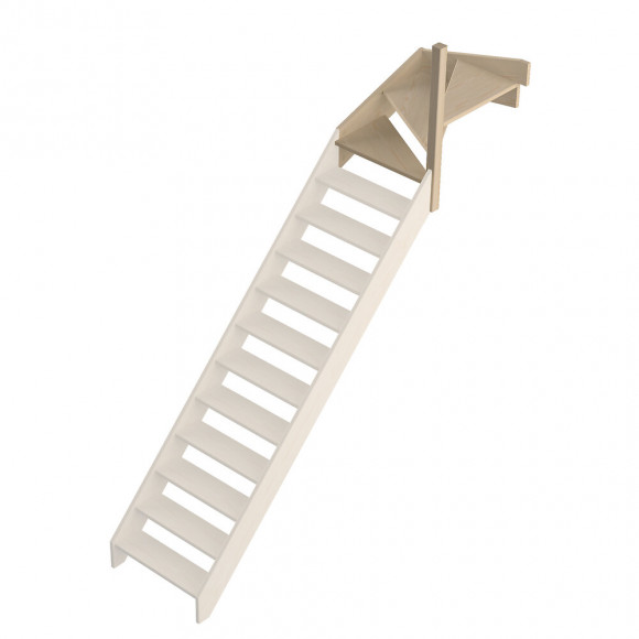 Quart tournant haut droit escalier Jura