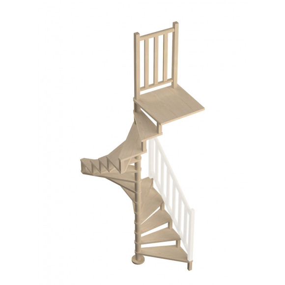 Escalier en sapin SQUARE WOOD 120cm + palier