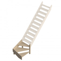Quart tournant bas droit pour escalier Jura