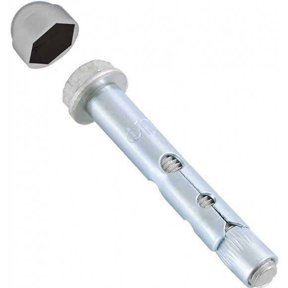 Chevilles pour sol béton acier zingé 10x70mm