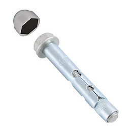 Chevilles pour sol béton acier zingé 10x70mm