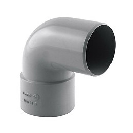 Coude de descente 87° D.50 mâle/femelle gris