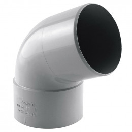 Coude de descente 67° D.80 mâle/femelle gris