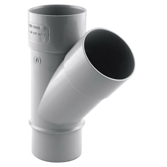 Culotte de descente 45° D.50 mâle/femelle gris