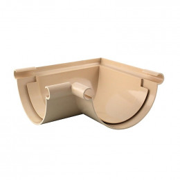 Angle universel gouttière ronde 90° dév.330 sable