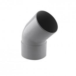 Coude de descente 45° D.100 mâle/femelle gris