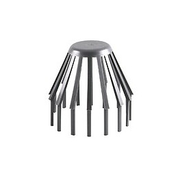 Crapaudine gouttière D.100 gris