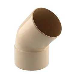 Coude de descente 45° D.80 mâle/femelle sable