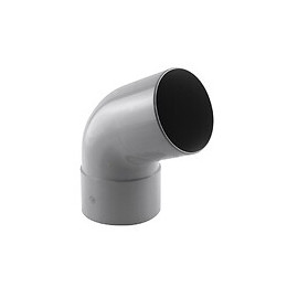 Coude de descente 67° D.100 mâle/femelle gris