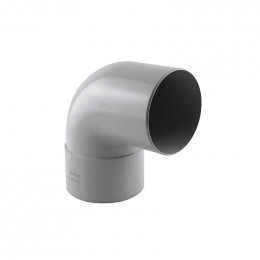 Coude de descente 87° D.100 mâle/femelle gris