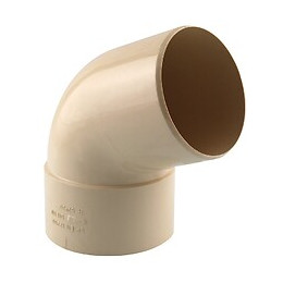 Coude de descente 67° D.80 mâle/femelle sable