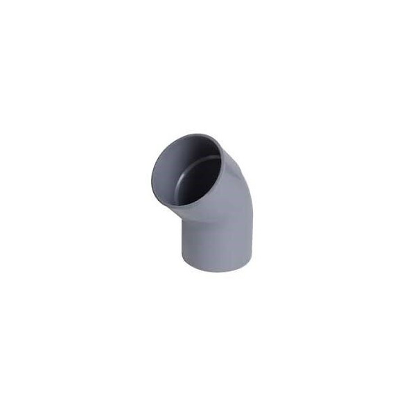 Coude pvc mf à coller 45° diamètre 125 mm nicoll