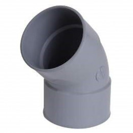 Coude pvc ff à coller 45° diamètre 125 mm nicoll