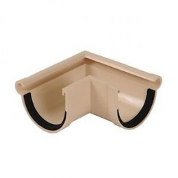 Angle 90° gouttière pvc sable diamètre 16 cm nicoll