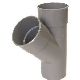 Culotte pvc mff à coller 45° diamètre 100 mm nicoll