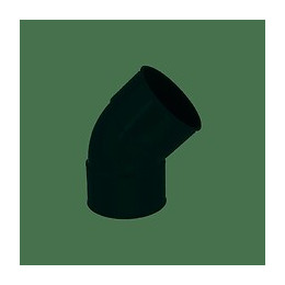 Coude pvc ff à coller 45° diamètre 100 mm nicoll