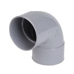 Coude pvc ff à coller 87°30 diamètre 125 mm nicoll