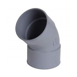 Coude pvc ff à coller 45° diamètre 125 mm nicoll