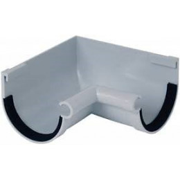 Jonction gouttière pvc gris diamètre 16 cm nicoll