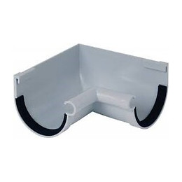 Jonction gouttière pvc gris diamètre 16 cm nicoll