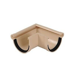 Angle 90° gouttière pvc sable diamètre 16 cm nicoll