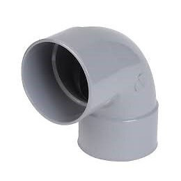 Coude pvc ff à coller 87°30 diamètre 125 mm nicoll