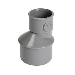 Reduction pvc à coller exter excentrée diamètre m100/f40 mm nicoll