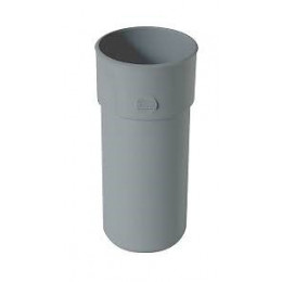 Manchon pvc mf gris pour gouttière diamètre 50 mm nicoll