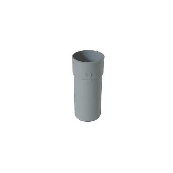 Manchon pvc mf gris pour gouttière diamètre 50 mm nicoll
