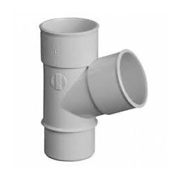 Culotte pvc mf gris 67°30 pour gouttière diamètre 50 mm nicoll