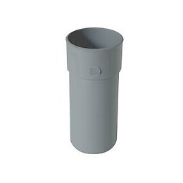 Manchon pvc mf gris pour gouttière diamètre 50 mm nicoll