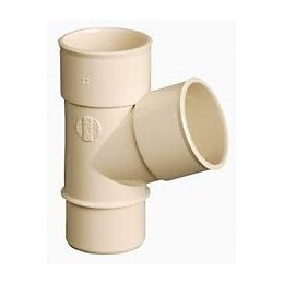 Culotte pvc mf sable 67°30 pour gouttière diamètre 50 mm nicoll