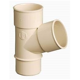 Culotte pvc mf sable 67°30 pour gouttière diamètre 50 mm nicoll