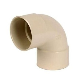 Coude pvc ff sable 87°30 pour gouttière diamètre 80 mm nicoll