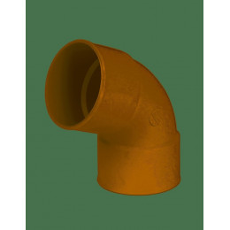 Coude pvc mf sable 67°30 pour gouttière diamètre 80 mm nicoll