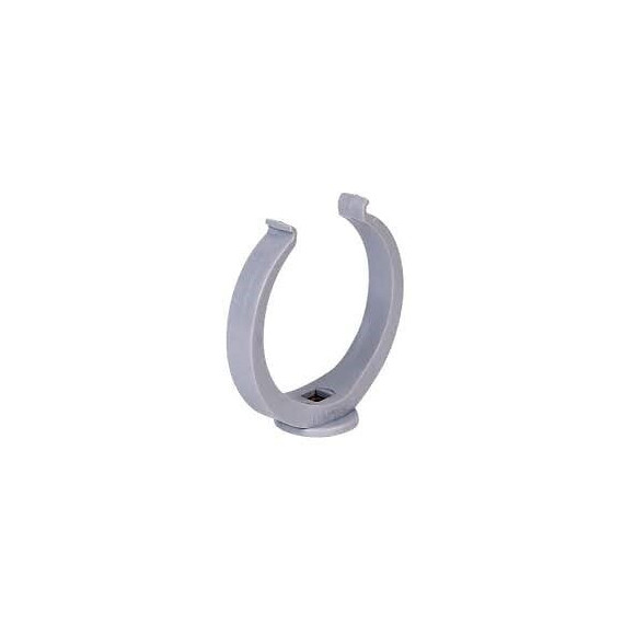 Collier lyre pvc diamètre 80 mm gris nicoll