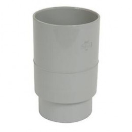 Manchon pvc ff gris pour gouttière diamètre 80 mm nicoll